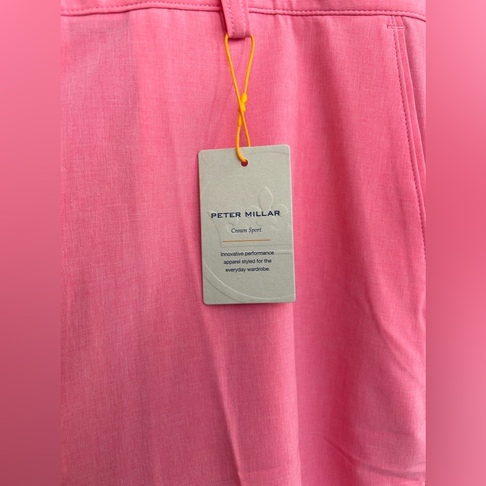 NEW Peter Millar Crown Sport Shackleford Performance Hybrid Shorts Pink - Picture 3 of 13